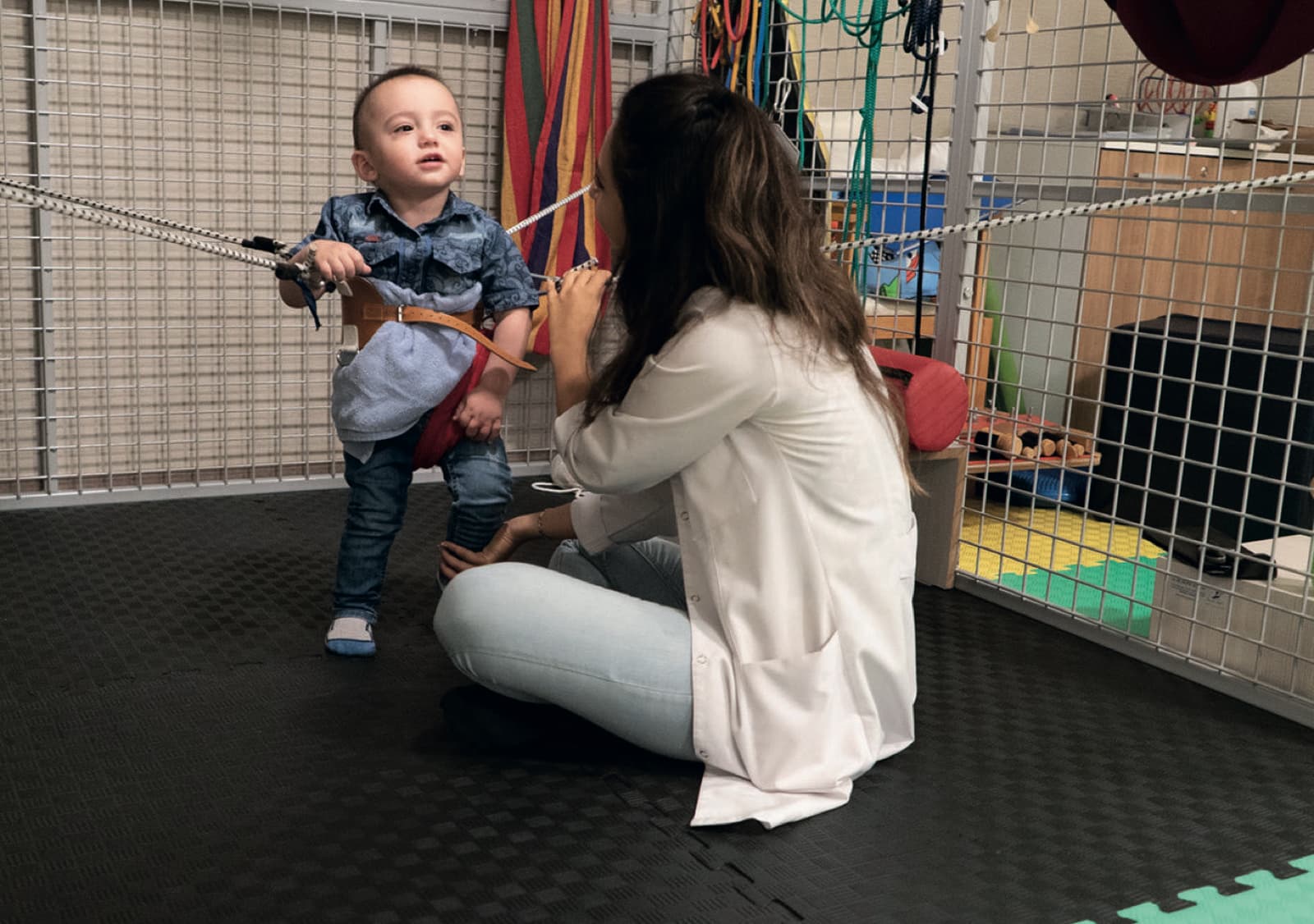 TheraSuit session in the paediatric unit