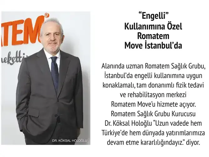 Magazine feature on Romatem Move İstanbul