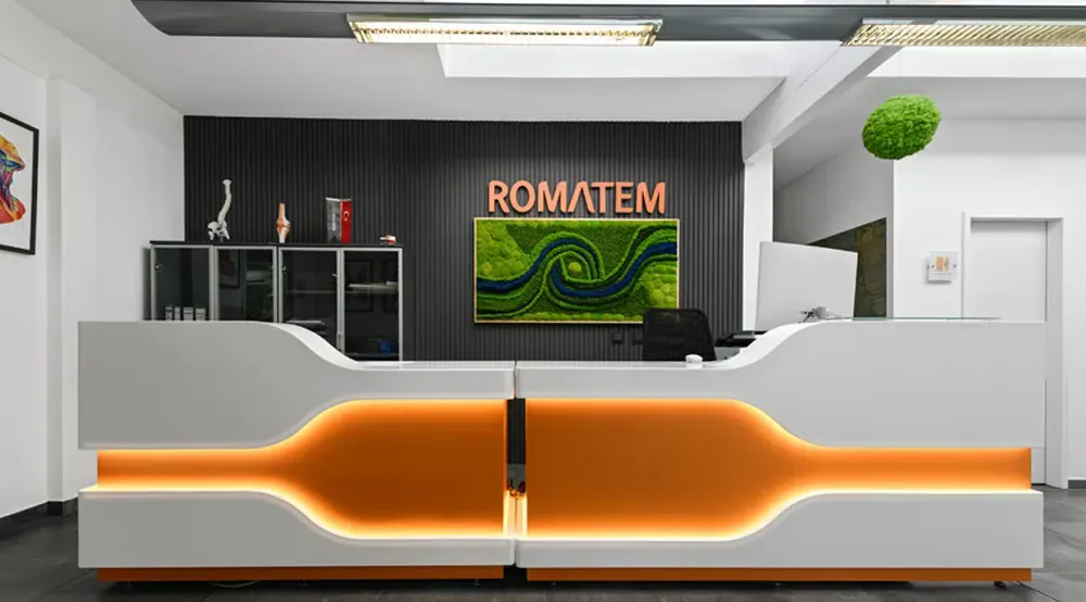 Reception of the Romatem clinic in Neuss